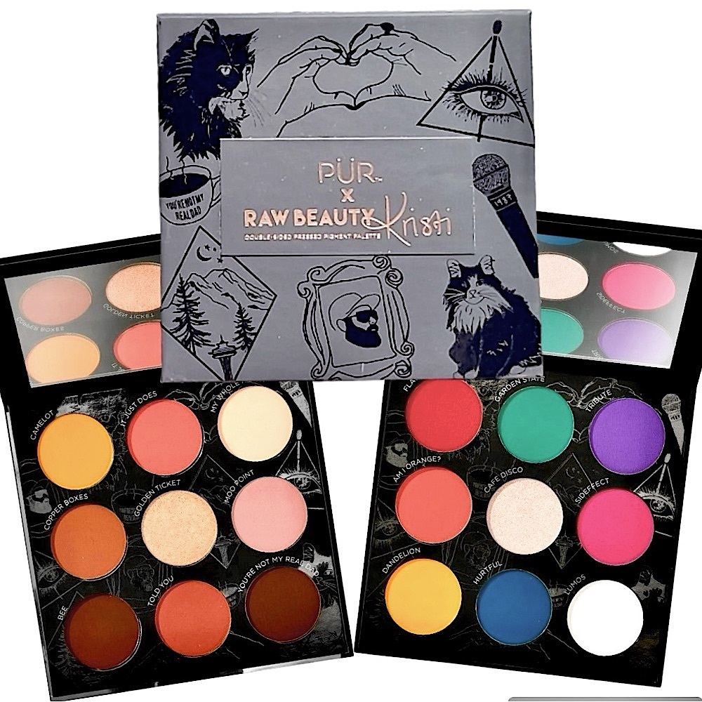 PUR X RAW BEAUTY KRISTI Cosmetics Double-Sided Eye Shadow Palette NEW IN BOX
